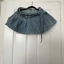 Mini Jean Skirt