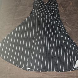Black/white Strip Dress