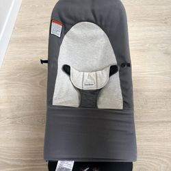BabyBjörn Bouncer Bliss – Dark Gray/Gray (Woven/Jersey) – Excellent Condition