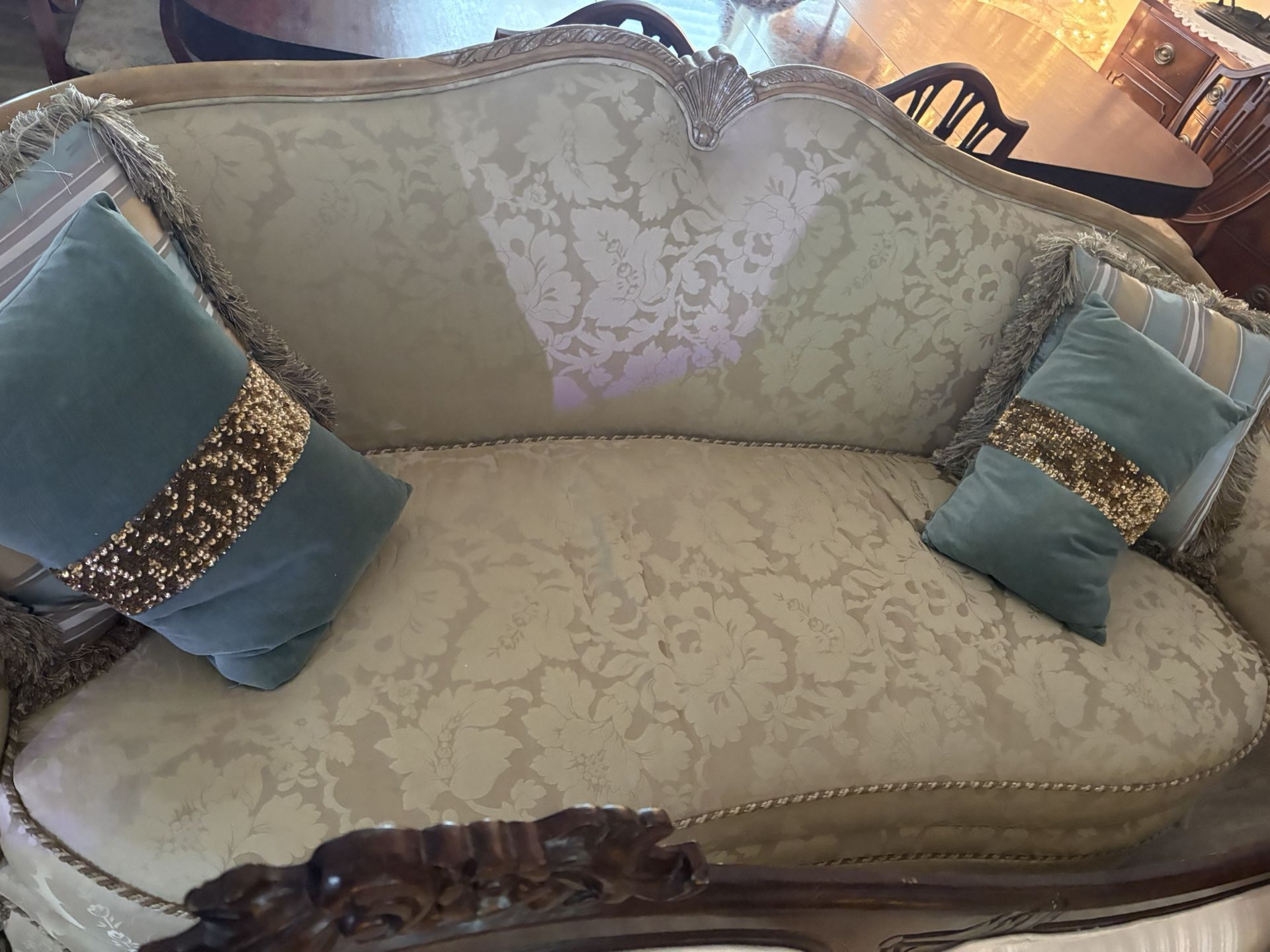 Victorian Style Sofa Michael Amini & Jayne Seymour Designed 