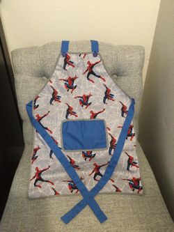 SPIDER 🕷 MAN PATTERN, KIDS APRON, NEW. (4 -5 years old)