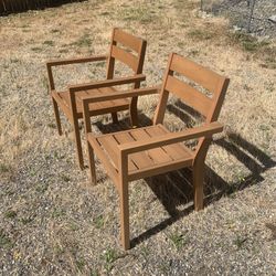 Wood Patio Chairs 