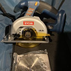 New Ryobi 18v Circular Saw And Carrying Bag