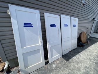 100 year old Solid wood doors very sturdy. Pick up only 100$ each