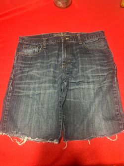 Baggy blue jorts