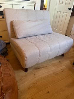 Jazariah Upholstered Pillow Back Convertible Chair