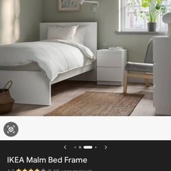 IKEA Twin Bed W/ Mattress And Bottom Drawers