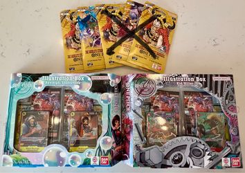 One Piece Card Game Bundle – Illustration Boxes & 2 Booster Packs