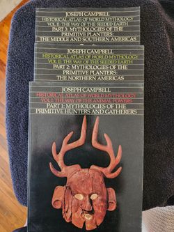 JOSEPH CAMPBELL HISTORICAL ATLAS OF WORLD MYTHOLOGY – COMPLETE 3 VOLUME OVERSIZE SET