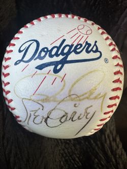 1996 signed dodger team baseball