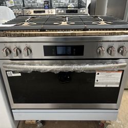 New! Frigidaire Gallery 36” Duel-fuel Range W/ Air Fr