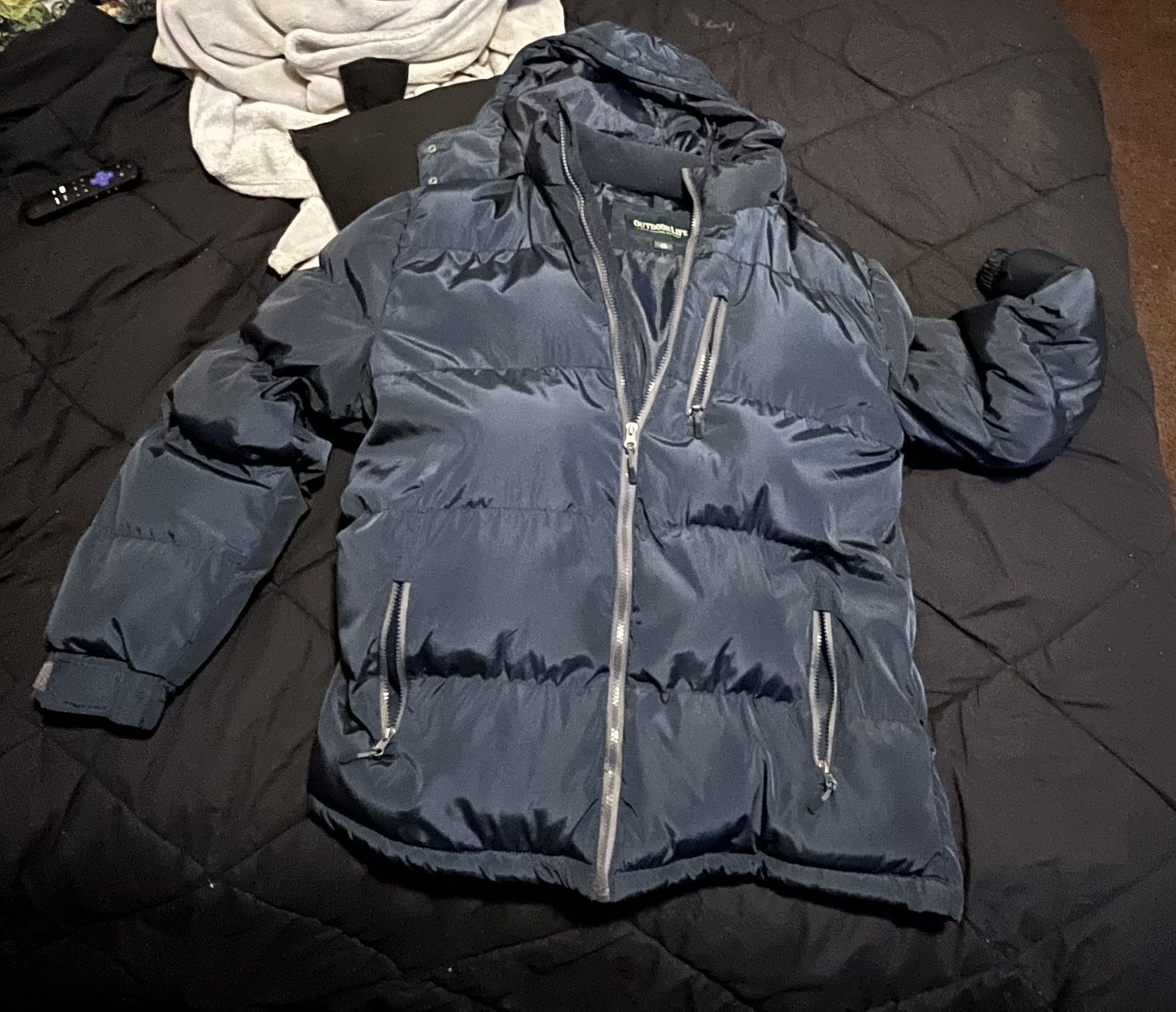 Puff jacket Color Is Blue