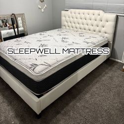 New Queen Bed Frame With Mattress 
