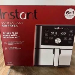 Instant Vortex Plus 6-Qt Stainless Steel Air Fryer