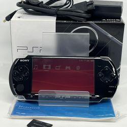 Sony PSP-3000 Piano Black Console In Box CIB Region Free