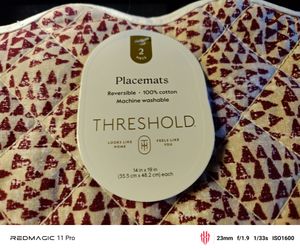 🎀🎄 Brand New Threshold Placemats, 4 Sets of 2🎄🎀