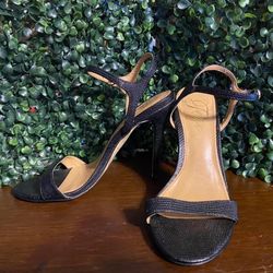 Fergie Black Strappy Sandals