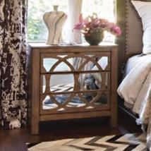 High End Mirrored Nightstand