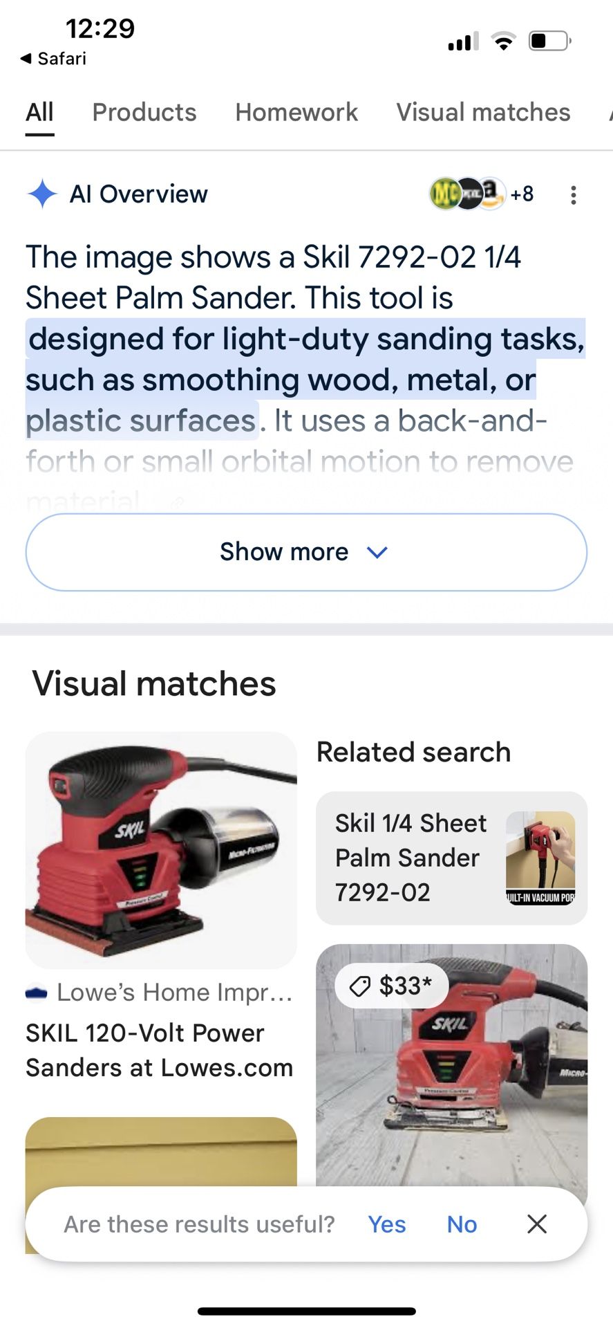 Sheet Palm Sander