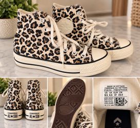 Converse Chuck Taylor All Star Lift Leopard High Tops – Women’s 6.5