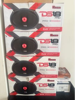 (4) DS18 Pro-X698BM (8 Ohms)Midrange 6x9’s With Bullet (BRAND New) Read Description