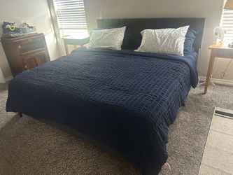 King Size Bed And Frame -almost Brand New