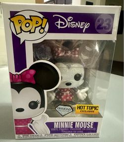 🎀2019 Funko POP! Disney #23 Minnie Mouse Diamond Collection Hot Topic Exclusive💎