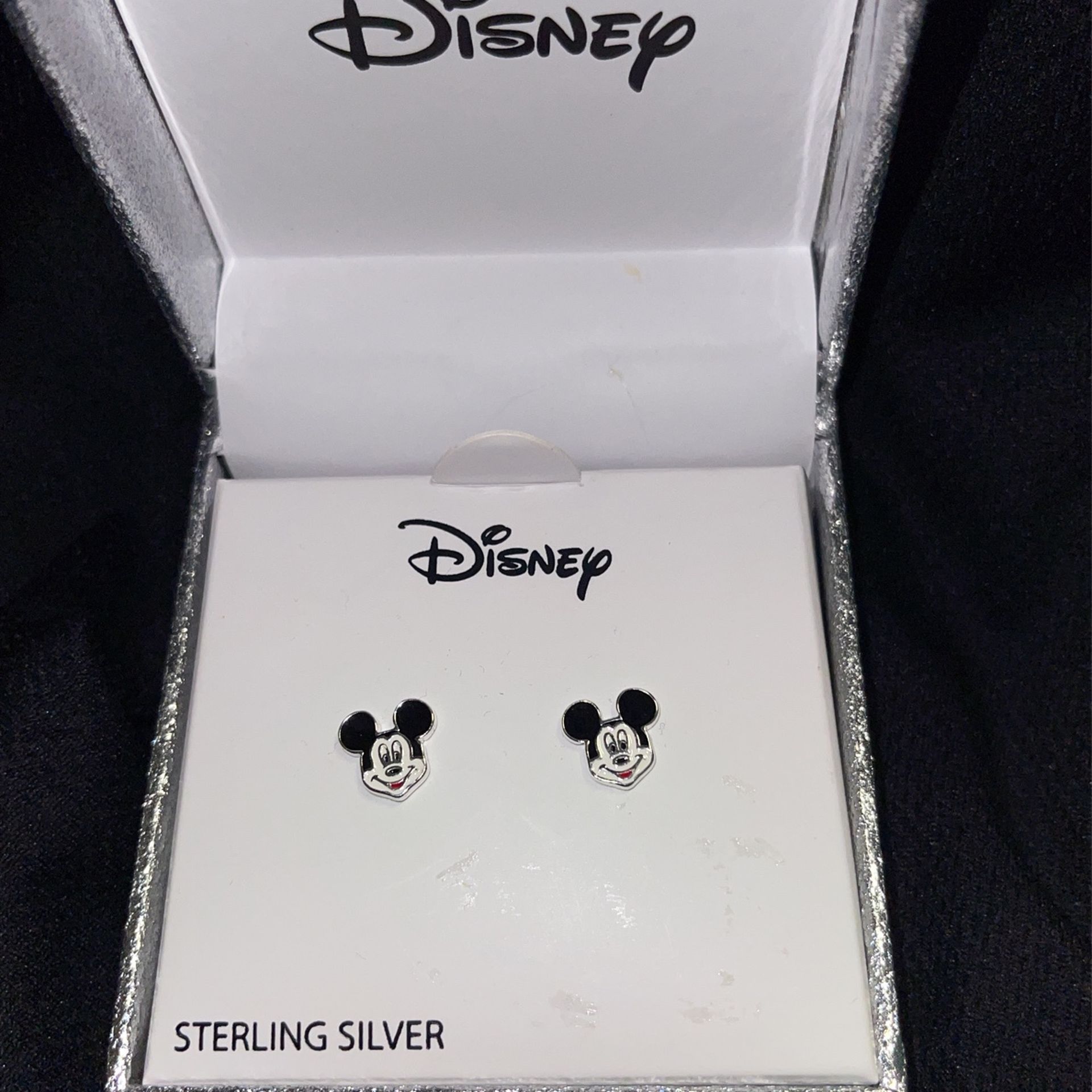 Sterling Silver Mickey Mouse Ear Rings
