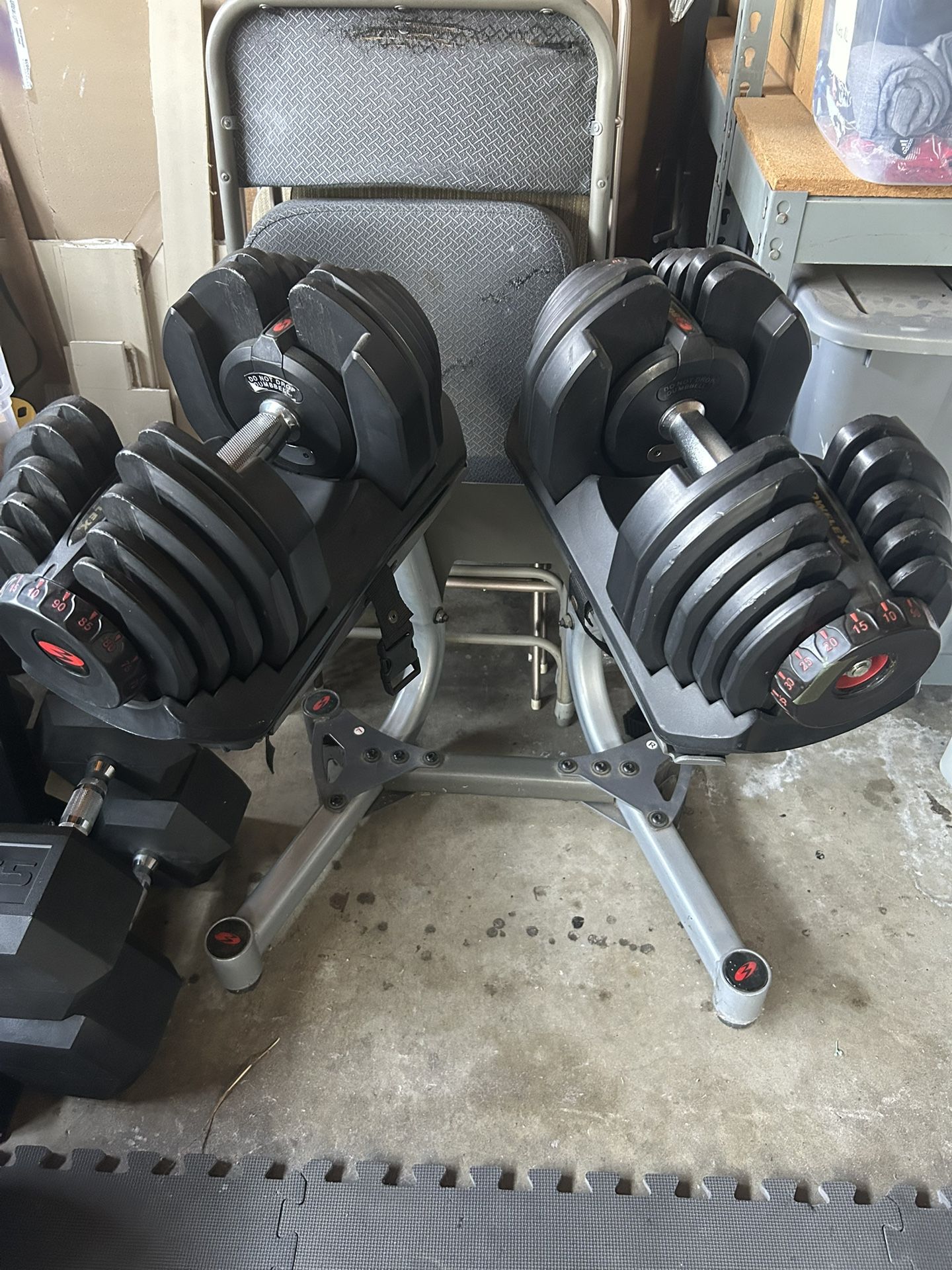 Bowflex 1090 Dumbbells With Stand