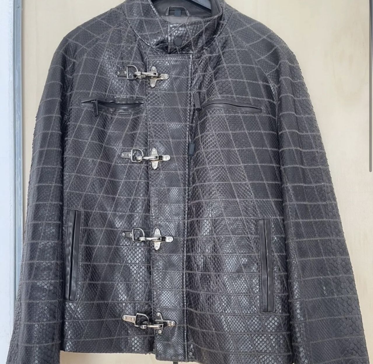 Authentic Giorgio Armani Shake Leather Jacket