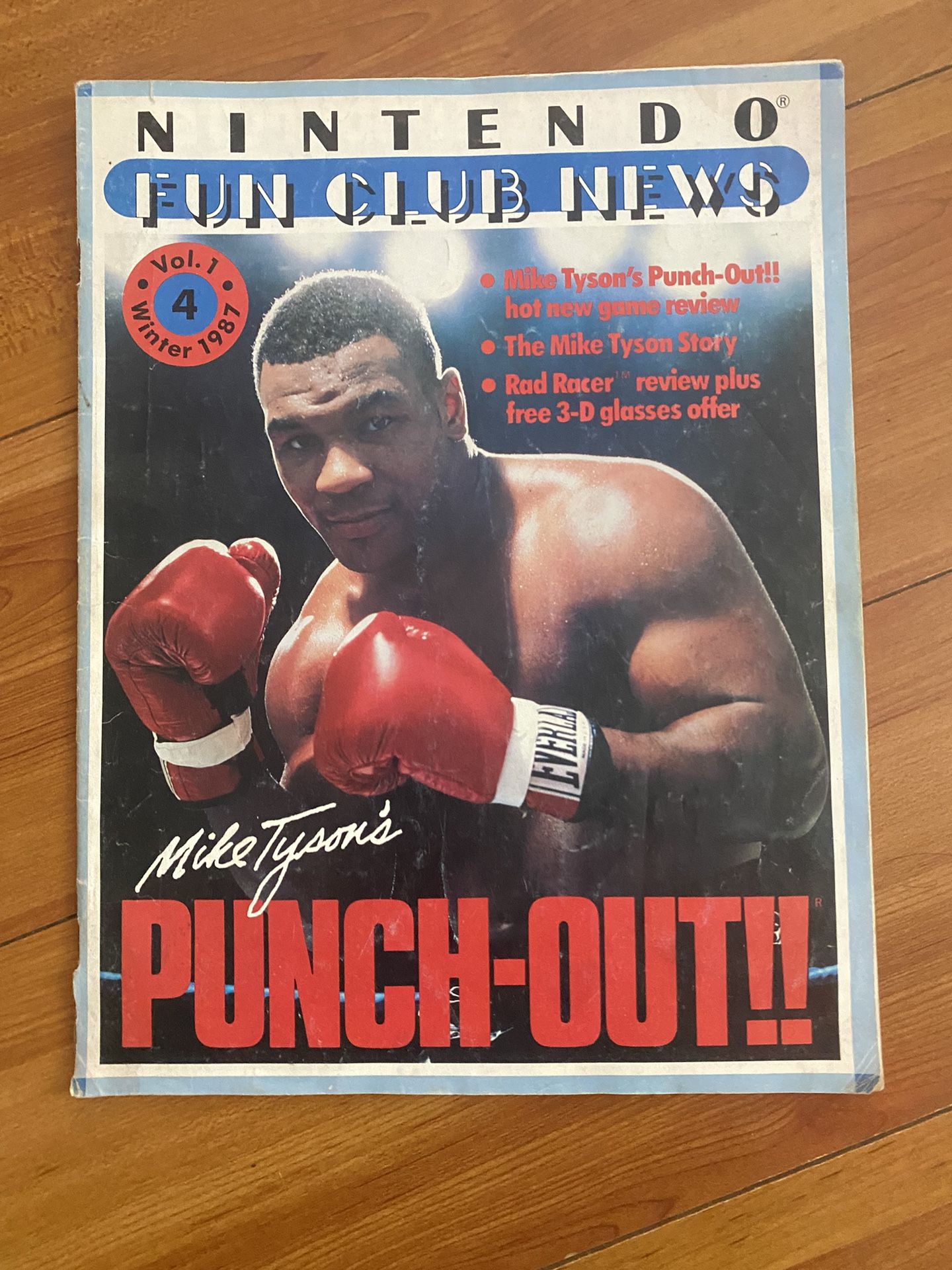 MIKE TYSON’S PUNCH OUT 1987 Nintendo Fun Club Magazine 