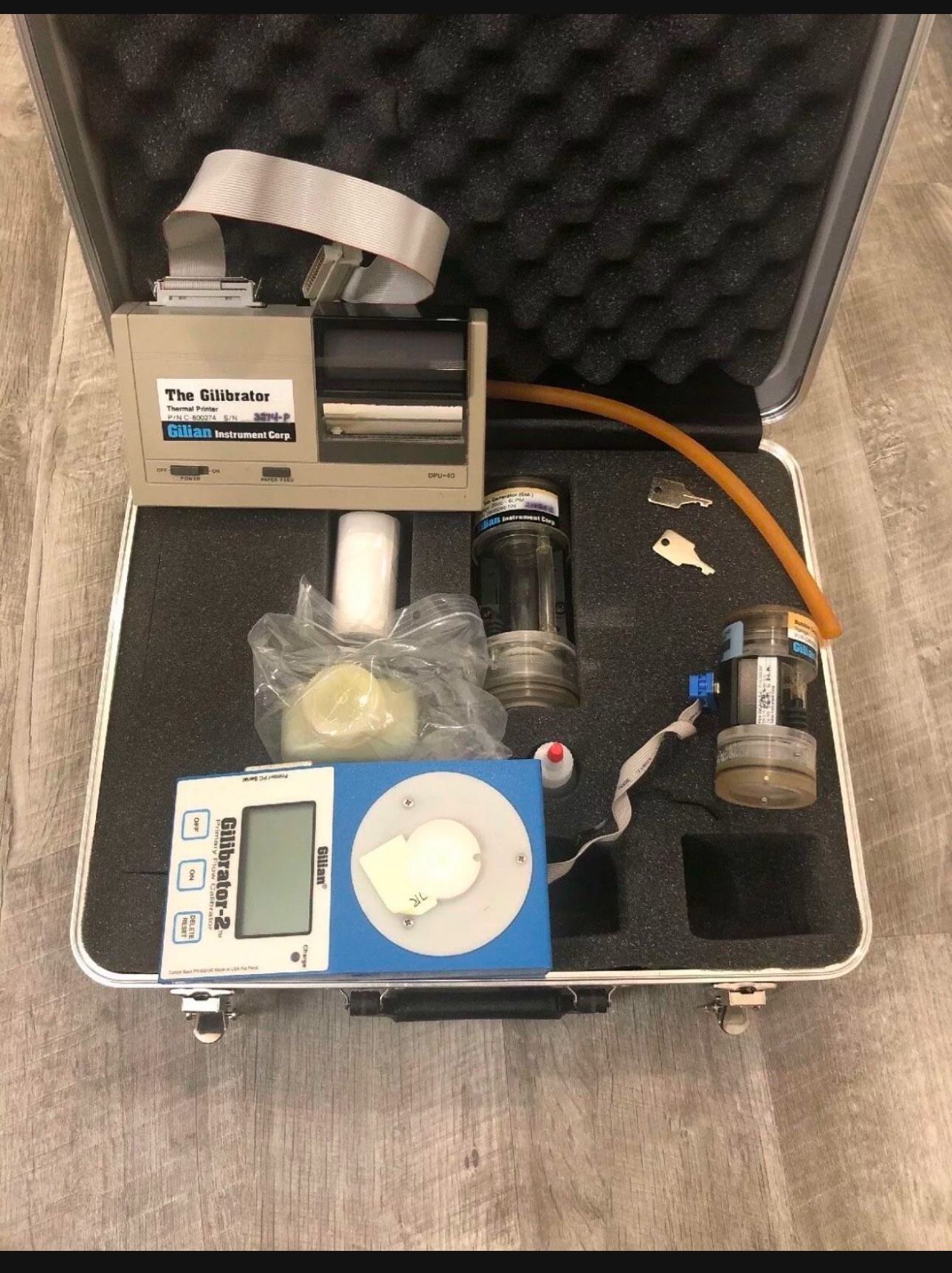 Sensidyne Gilian Gilibrator 2 Kit & 3 Bubble Generators with Printer Case