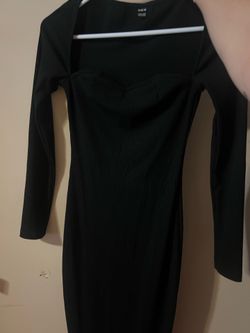 Long black dress shein