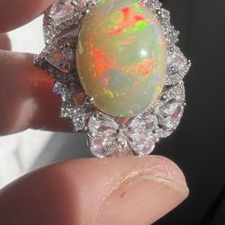 Ethiopian opal pendant 