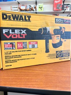 Dewalt new 1 1/4” rotary hammer SDS 60v flex volt