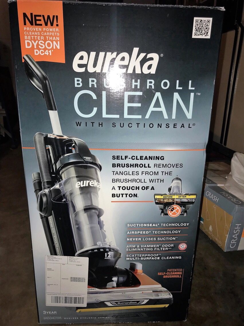 Eureka Brushroll Clean Pet Upright Vacuum with Suction Seal Technology