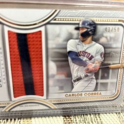 Carlos Correa Games Used Patch 