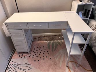 White desk