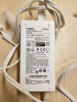 Canon Adapter CA-CP200W Output: 24V DC 2.2A For Canon SELPHY CP760 & CP780