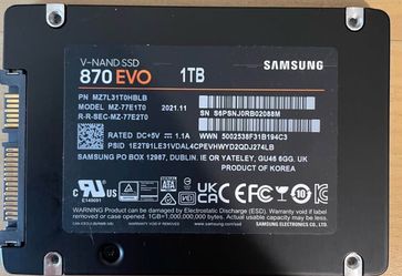 1tb samsung SSD