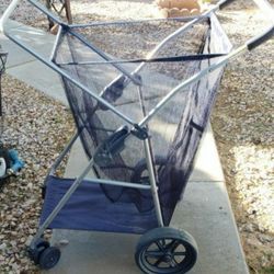 Wonder Wheeler Beach Camping Gear Hauling Cart Basket On Wheels