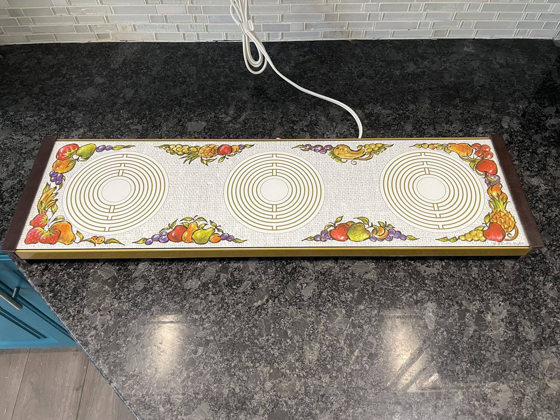 Mid Century WARM-O-TRAY Triple Warming Hot Plate Salvatore Puglisi