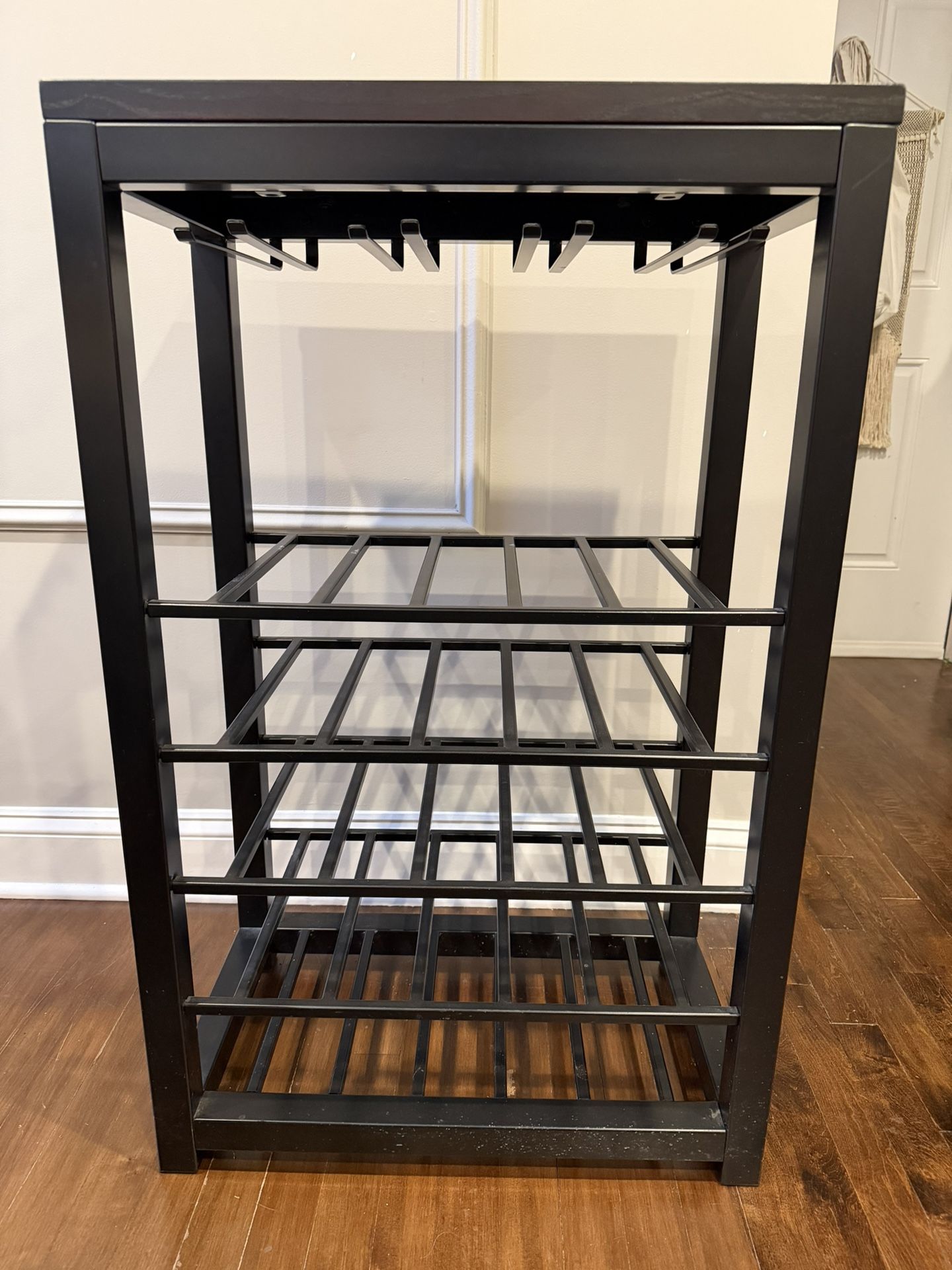 Wine Rack w/Glass Holder