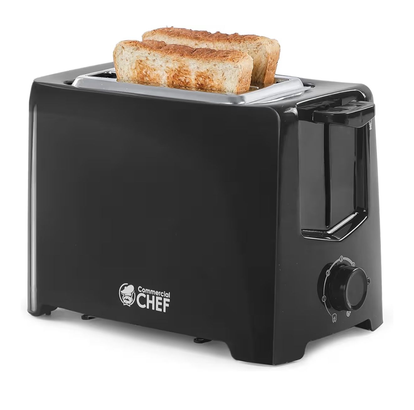 Commercial Chef - 2 Slice Toaster, Black [NEW]
