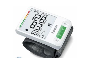 Beurer Series 800W Smart Bluetooth Blood Pressure Wrist Monitor, BC87W