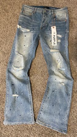flared purple jeans size 34