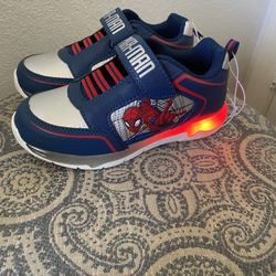 Kids Spider-man Light Up Shoes 13