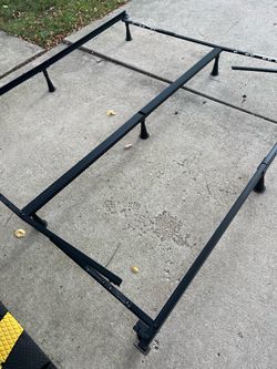 Adjustable metal bed frame