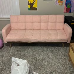 Free Fold Down Futon Pink