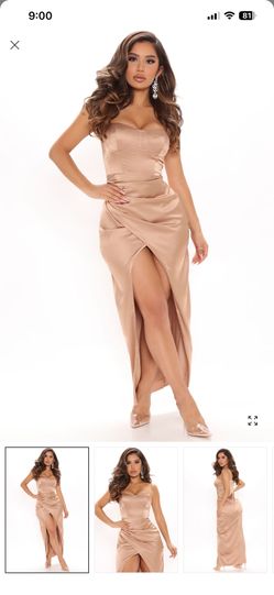 FashionNova Satin Maxi Dress (NEW W/ TAGS)